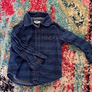 Adorable striped thin denim top